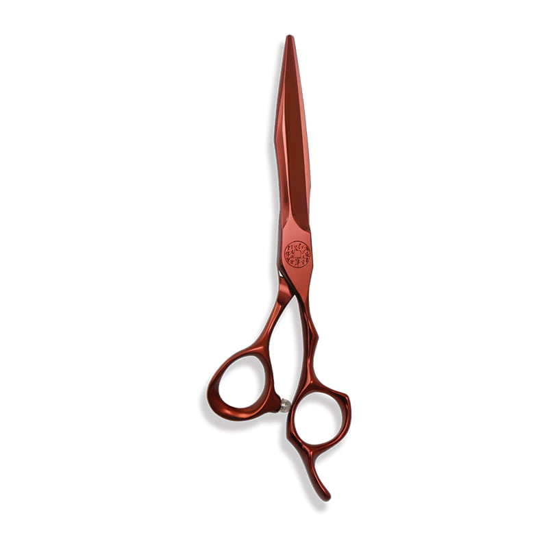 Seri Gunting Pemotong Rambut CNC Profesional Seluruh Merah Lubang Buta