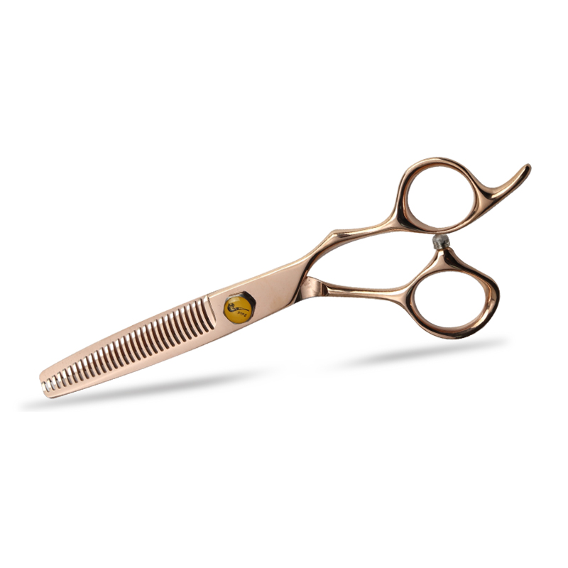 Gunting Potong Rambut Baja Rose Gold 440C